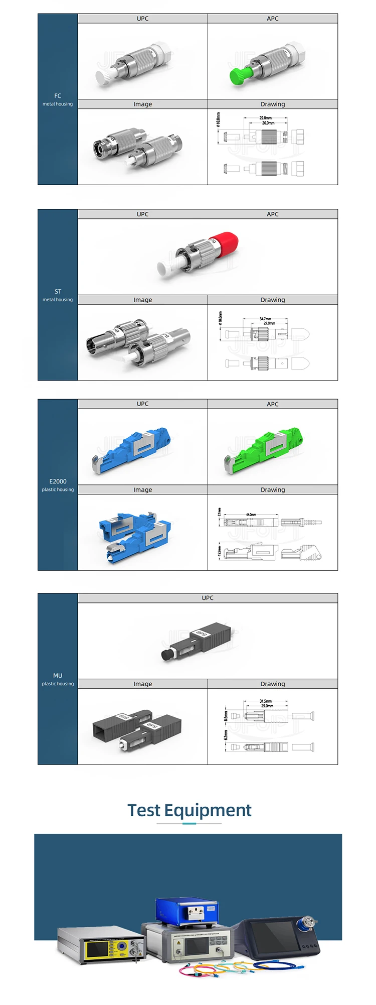High quality LC fiber optic attenuator plug type Male-Female 0-30dB LC optical attenuator